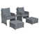Mapleview 2-Person Patio Conversation Set with Cushions and Ottoman