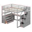 Lit mezzanine double avec tiroirs Varujhan Kids-2061484386
