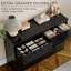 Commode double 6 tiroirs, l 47,2 pi-530289438