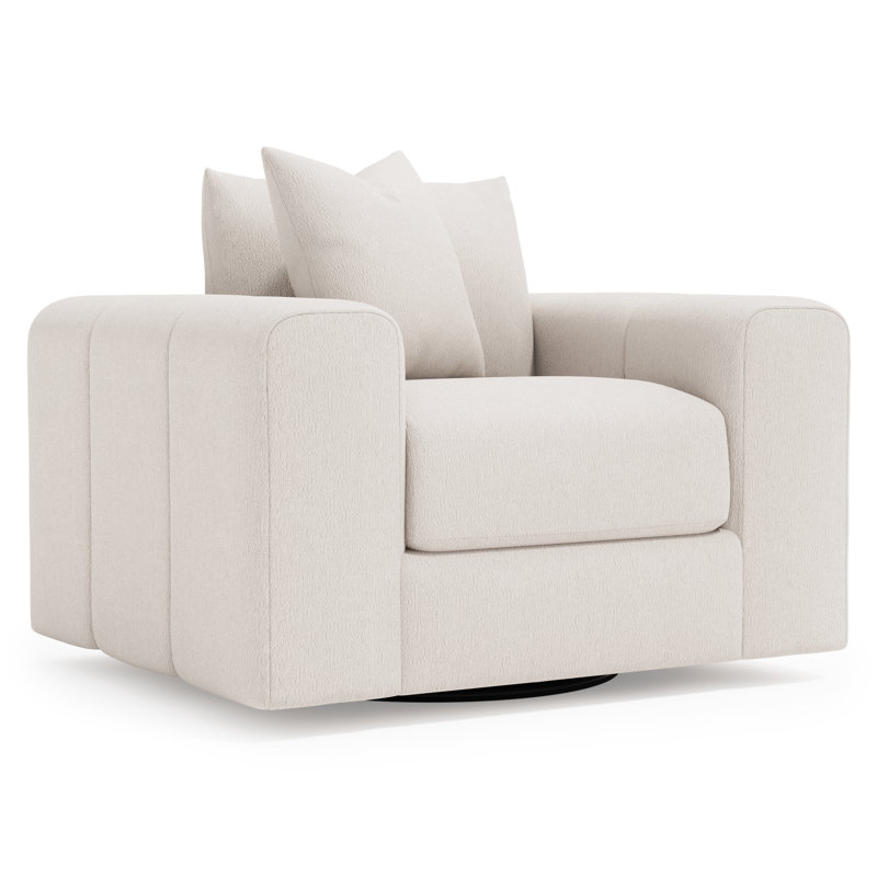 Fauteuil pivotant en tissu Vista - Sur mesure, 1372-030