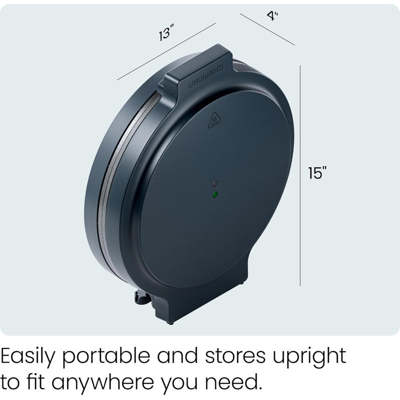 Midnight Blue Electric Countertop Pizza Oven with Nonstick Plates