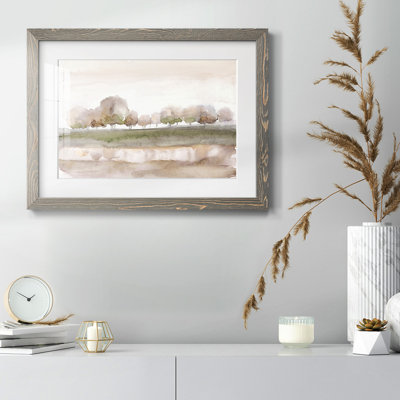 «Soft Welcome Spring», reproduction encadrée rustique avec tableau mat