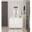 Ensemble de meuble-lavabo simple 41,3 po avec miroir Clabo-1088997914
