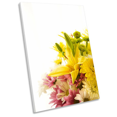 Bouquet of Flowers Floral 1 Piece Wrapped Canvas Wall Art