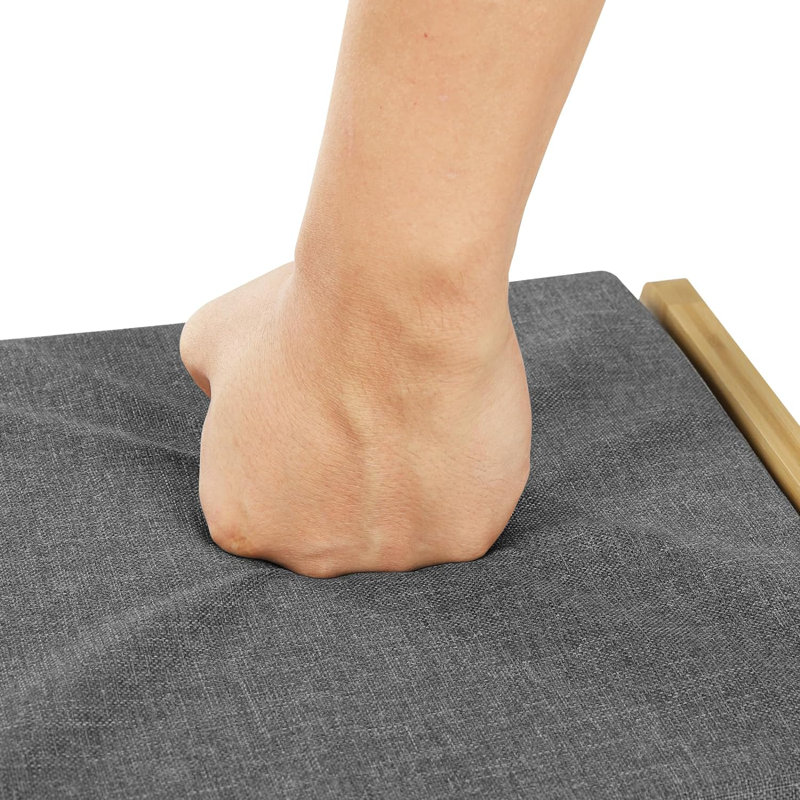 Nakaiya Polyester Blend Upholstered Storage Bench