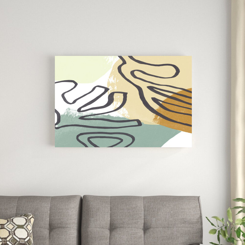 Mid-Century moderne corail II, H 24 po x l 36 po