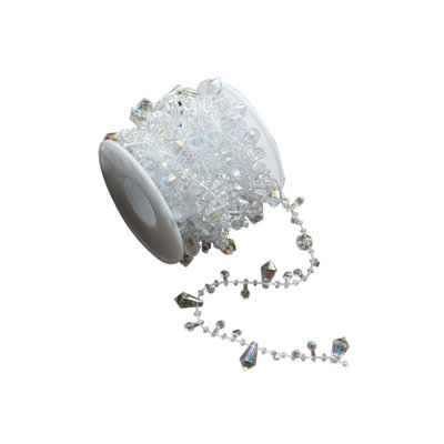 Christmas Party Wedding Decoration DIY Jewelry Accessories Clear String Beads Plastic Bead Chain 5m