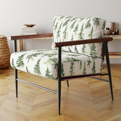 Chaise rembourrée Rustic Lodge - Fauteuil Green Cedar Air Green
