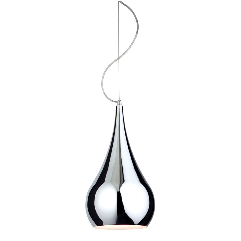 JASMIN 1 - Light Chrome Teardrop Pendant