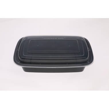 CLIPIN Disposable Plastic Serving Tray for 100 Guests