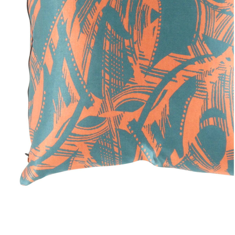 Square Pillow Cover & Insert, Malibu/Flush Orange Abstract