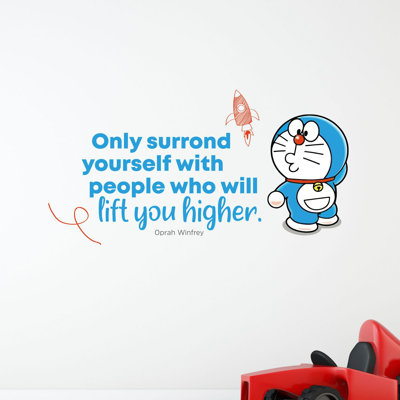 Adhésif décoratif en vinyle "lift you Doraemon Life"