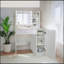 Meuble-lavabo polyvalent avec miroir, lumières et nombreuses options de rangement