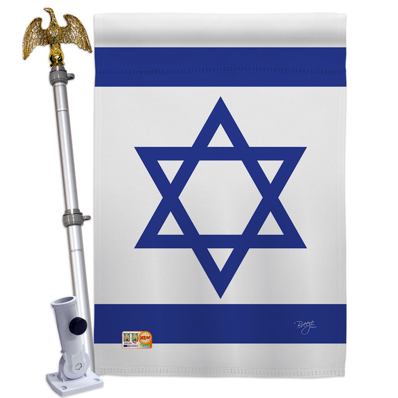 Ensemble de drapeaux en polyester 2 côtés 40 x 28 po
