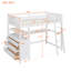 Full Size Loft Bed With Drawers And Desk, Wooden Loft Bed With Shelves-2072335914-2072335908