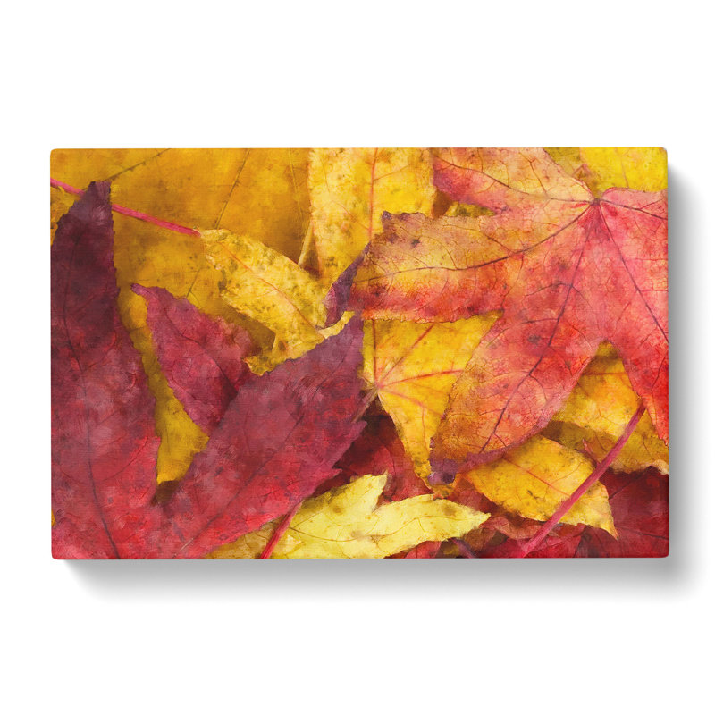 Autumn Leaves Vol.1 Painting - Wrapped Canvas, 50cm H x 76cm W x 3cm D