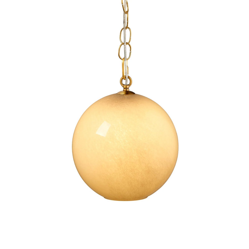 Luminaire suspendu sphère 1 lumière Camber, Crème, crème