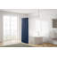 Tringle de douche ovale à fixation murale en aluminium avec support de plafond pour baignoire autoportante sur pieds Utopia Alley-69959834