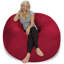 Fauteuil à billes: fauteuil à billes rembourré en mousse à mémoire de forme de 5 pi avec housse amovible et lavable à la machine - Fauteuil à billes avec housse en microfibre douce - Couleurs et tissus-21304696