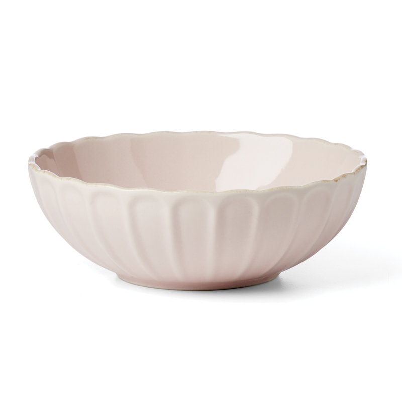 Lenox French Perle Scallop Blush 12-Piece Dinnerware Set