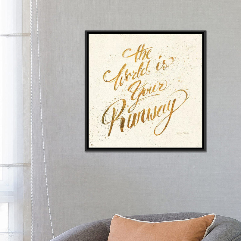 «Shoe Fetish Quotes IV Light», impression sur toile tendue, H 18 po x l 18 po x P 1,5 po, Toile avec cadre noir, Pas de tapis