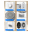 3.0 Cu Ft Compact Electric Dryer with Adjustable Temperature Control For Apartments RVs, White