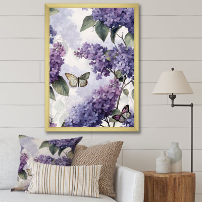" Purple Lilac Fragrant Flowers III "