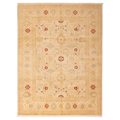 Peshawar Oushak Cream Rug 8'11" x 11'9"