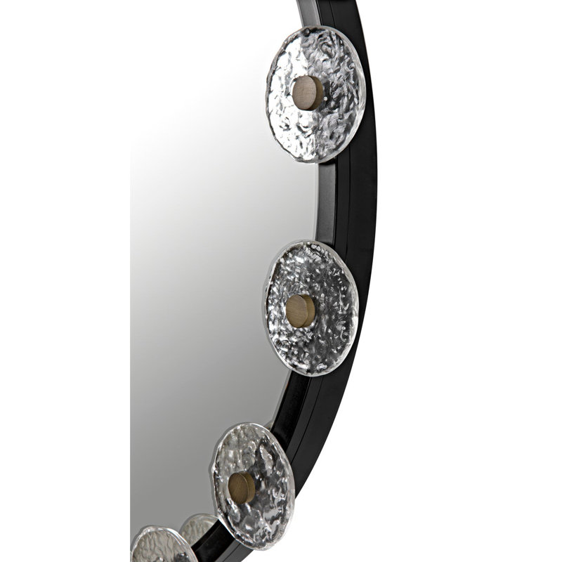 Moira Round Metal Wall Mirror