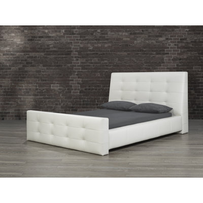 Ignas Leather Platform Bed