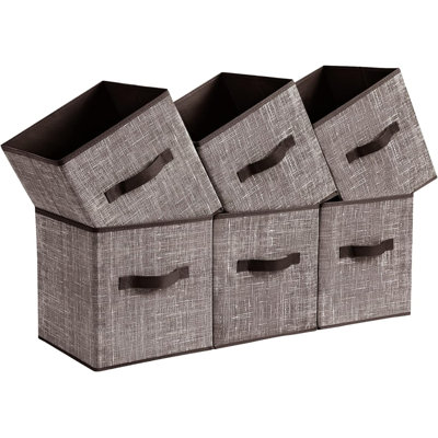 Ensemble de bacs pliables en tissu
