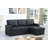Upholstered Pull Out Sectional Sofa With Chaise