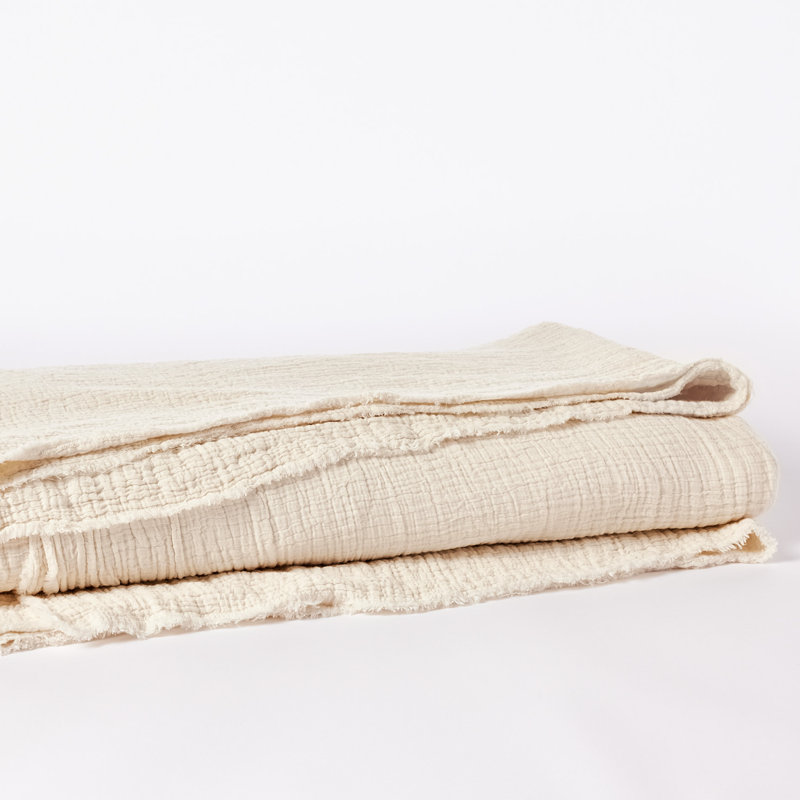 Topanga Matelasse Blanket, Undyed, King