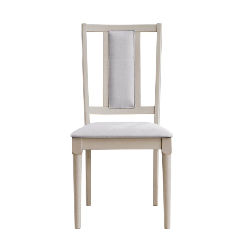 2 chaises d'appoint en lin beige - capacité de poids de 220 lb, siège de l 20 po, P 16 po, H 19 po, siège rembourré doux, structure en bois, base à double piédestal stable, polyvalent pour le thème de la salle à manger