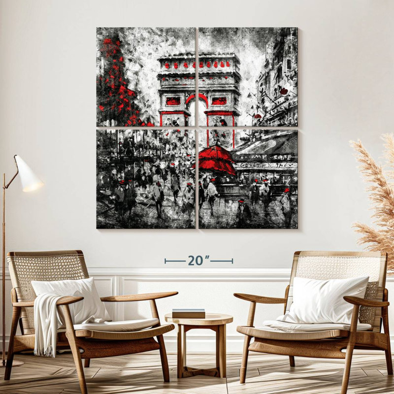 Nicci Arc De Triomphe Pop, 57" H x 57" W