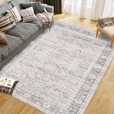 Tapis lavables pour le salon Tapis antidérapant pour la chambre à coucher Tapis de ferme résistant aux taches pour la salle à manger Bureau