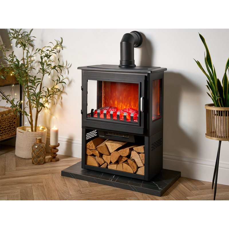 Belfry Heating 60cm W Black Electric Stove