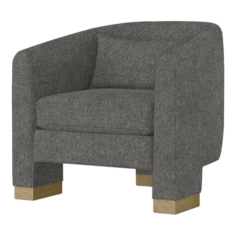 Fauteuil demi-tonneau Admiral, Storm Cloud (tissu performance) 1359-95, Dune