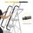 5 Step Stool,Metal Ladder,Folding Step Ladder with Tool Platform,Library Ladder,Decorative Kitchen Step Ladder
