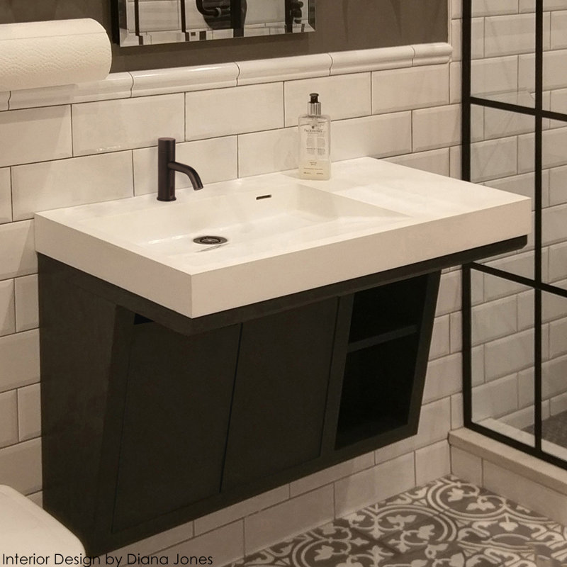 Libera 32'' W Single Vanity, Natural Walnut, Wall Mount