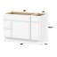 Base de meuble-lavabo simple 48 po seulement-97571413
