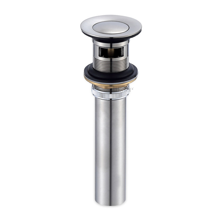Pop-Up Bathroom Sink Drain Stopper with Overflow
