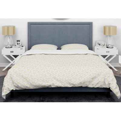 Ensemble de housse de couette abstrait Mid-Century