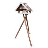 Wood Freestanding Decorative Bird Feeder