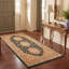 Tapis Stanhope traditionnel persan en polyester doré lavable-1574132179