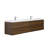 83.3" Wall Mounted Double Bathroom Vanity Set