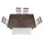 Dunihue Extendable Pine Solid Wood Solid Wood Top Four Leg Dining Set-434899306