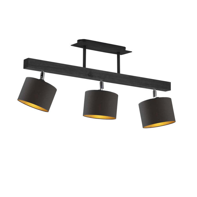 Fionn 3 - Light Kitchen Island Pendant, Black, Black
