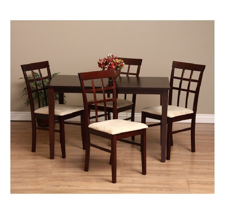 Tiffany Justin 18'' H Faux Leather Upholstered Oak Side Chair, Latte, 2