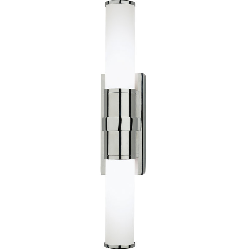 Plafonnier encastré 2 lumières DEL Roderick, Chrome poli